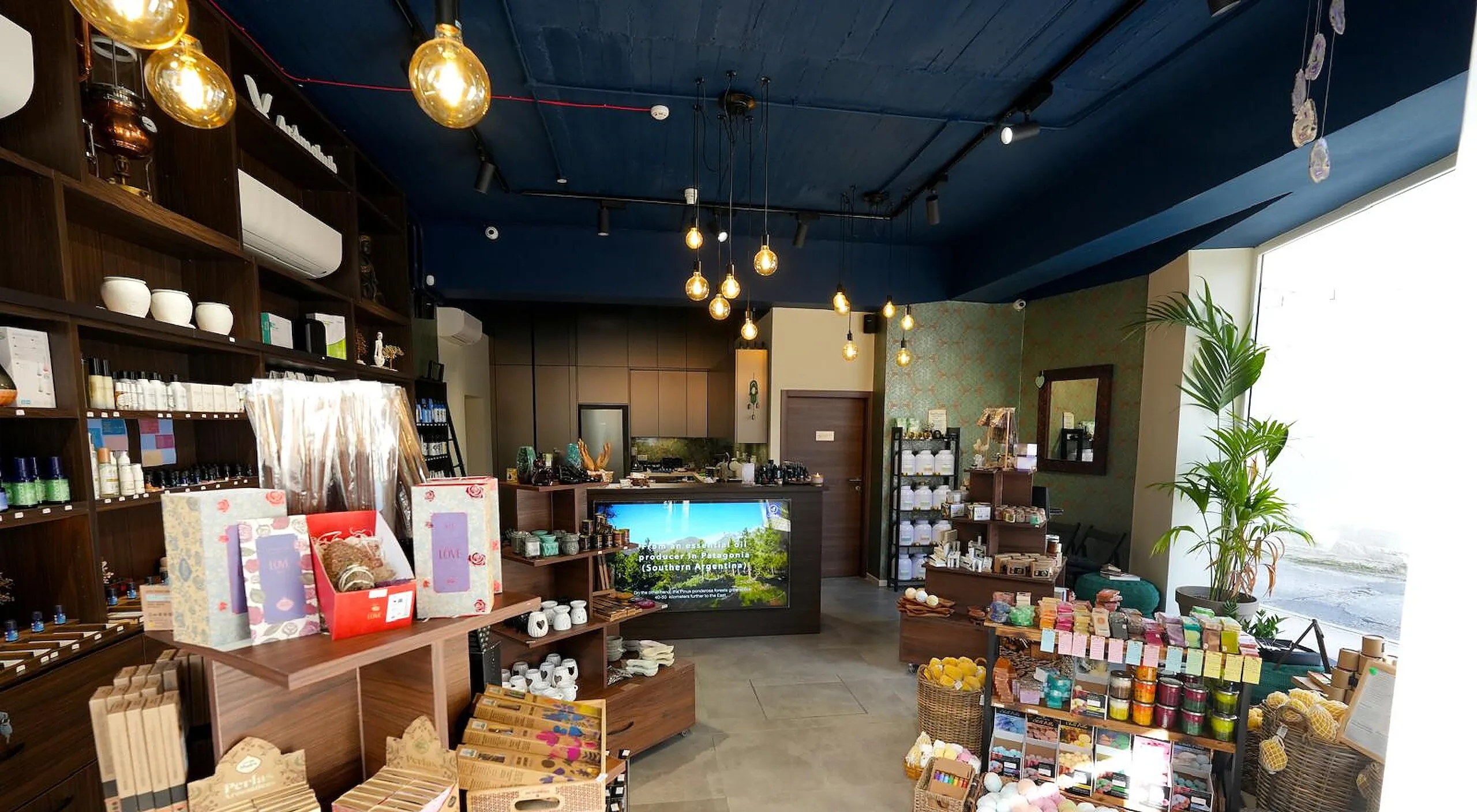 Inside the AromaHub shop in Naxxar